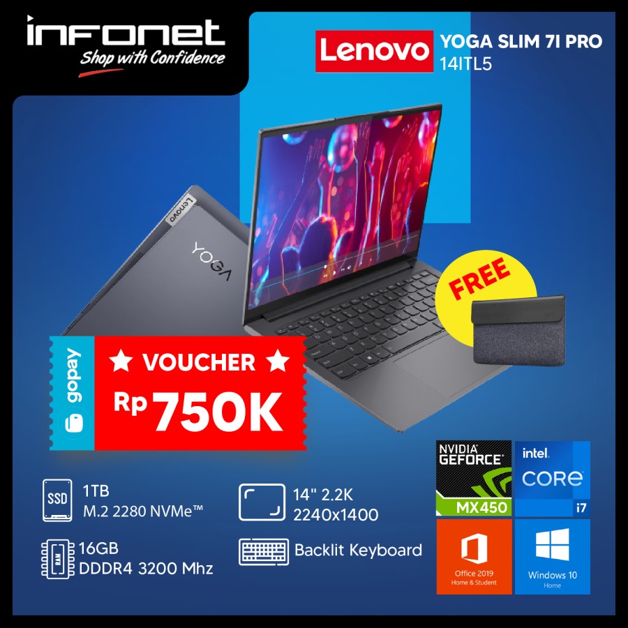 Lenovo Yoga Slim 7i, 14 Full HD IPS touch, Intel Core i5-1135G7